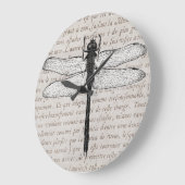 dragonfly en Antiek tekstcollage Grote Klok (Hoek)