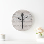dragonfly en Antiek tekstcollage Grote Klok (Huis)