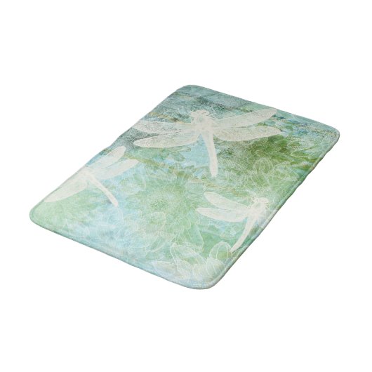 Dragonfly en bloem badmat (Gekanteld)