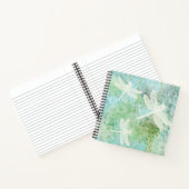 Dragonfly en bloem notitieboek (Binnen)