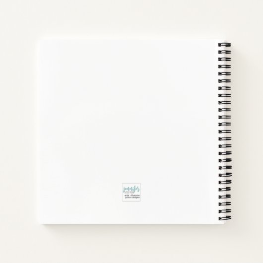 Dragonfly en bloem notitieboek (Achterkant)