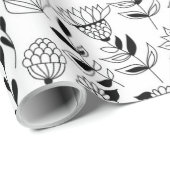 Dragonfly en bloemen cadeaupapier (Rol Hoek)