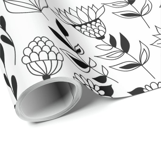 Dragonfly en bloemen cadeaupapier (Rol Hoek)