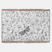 Dragonfly en bloemen deken (Voorkant)