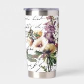 Dragonfly en bloemen gepersonaliseerd geïsoleerde drinkbeker (Rechts)