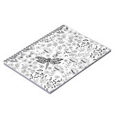 Dragonfly en bloemen notitieboek (Linkerzijde)