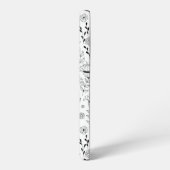 Dragonfly en bloemen samsung galaxy hoesje (Linkerkant)