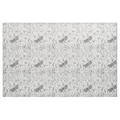 Dragonfly en bloemen stof (Yard (91,4 cm))