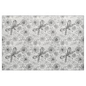 Dragonfly en bloemen stof (Fat Quarter)