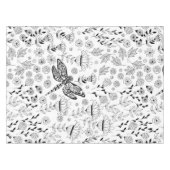 Dragonfly en bloemen tafelkleed (Voorkant (Horizontaal))