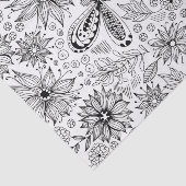 Dragonfly en bloemen tissuepapier (Detail)