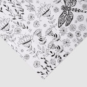 Dragonfly en bloemen tissuepapier (Detail)