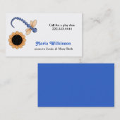 Dragonfly- en Bloemkaart Contactkaartje (Voorkant / Achterkant)