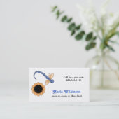 Dragonfly- en Bloemkaart Contactkaartje (Staand voorkant)