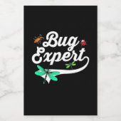 Dragonfly en boegexpert voedselcontainer etiket (Enkel label)