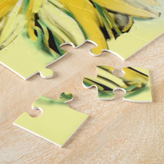 Dragonfly en daisy puzzle legpuzzel (Zijkant)