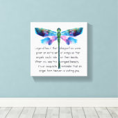 Dragonfly en Engelen Canvas Afdruk (Insitu (Houten vloer))