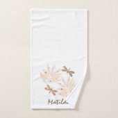  dragonfly en Leaves Feminine Bad Handdoek (Handdoek)