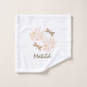  dragonfly en Leaves Feminine Bad Handdoek (Wasdoekje)