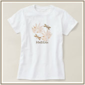 dragonfly en Leaves Feminine T-shirt