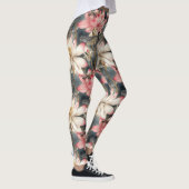 Dragonfly en Lichtroze Lotus Design Leggings (Rechts)