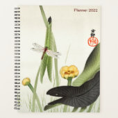 Dragonfly en Lotus door Ohara Koson, Japanse kunst Planner (Voorkant)