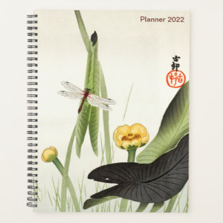 Dragonfly en Lotus door Ohara Koson, Japanse kunst Planner