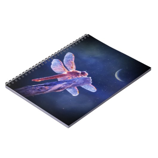 Dragonfly en Moon Notitieboek (Linkerzijde)