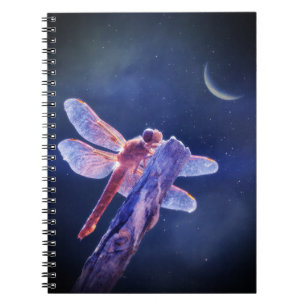 Dragonfly en Moon Notitieboek