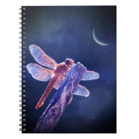 Dragonfly en Moon Notitieboek (Voorkant)