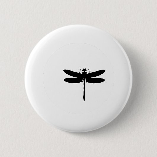 Dragonfly en Moon TSHIRT Ronde Button 5,7 Cm (Voorkant)