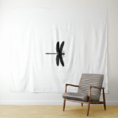 Dragonfly en Moon TSHIRT Wandkleed (In Situ (horizontaal))