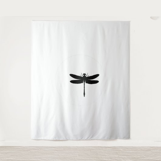 Dragonfly en Moon TSHIRT Wandkleed (Voorkant)