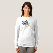 Dragonfly en Pansies T-shirt (Voorkant volledig)