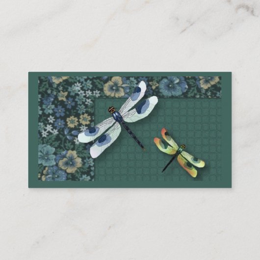 Dragonfly en Visitekaartje van Calico (Achterkant)