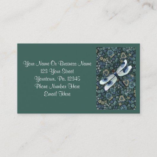 Dragonfly en Visitekaartje van Calico (Voorkant)