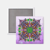 Dragonfly en Vloer Gevoelig Paars kleurrijk Magneet (Voorkant / Achterkant)