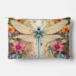 Dragonfly en wilde bloemen klein etui
