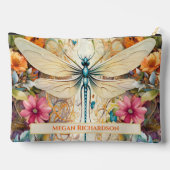 Dragonfly en wilde bloemen met naam etui (Achterkant)