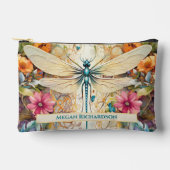 Dragonfly en wilde bloemen met naam klein etui (Voorkant)
