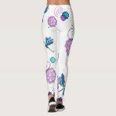 Dragonfly en zirige florale leggings (Achterkant)