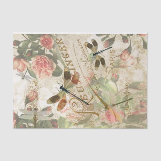 dragonfly ephemera-debetpapier tissuepapier (Voorkant)