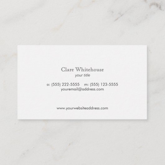 Dragonfly  Etching Chalkboard Kijk zwart Visitekaartje (Achterkant)