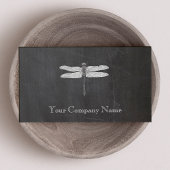 Dragonfly  Etching Chalkboard Kijk zwart Visitekaartje