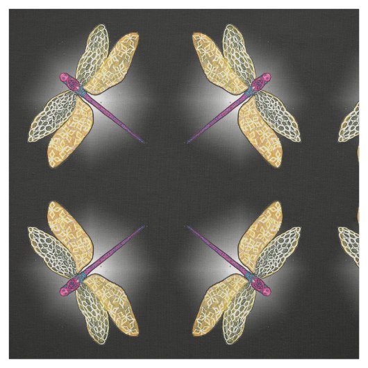 Dragonfly Fabric Stof (Swatch)