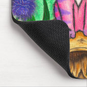 Dragonfly Fairy Cat Fantasy Art Mousepad Muismat (Hoek)