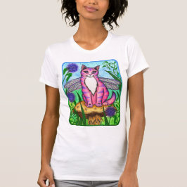 Dragonfly Fairy Cat Fantasy Art Shirt