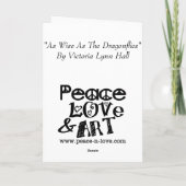 Dragonfly Fairy Hartelijk dank Bedankkaart (Achterkant)