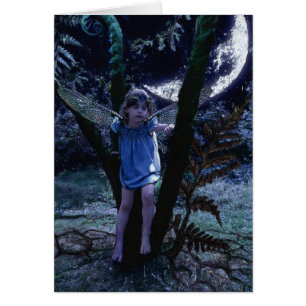 Dragonfly Fairy in Moonlight-kaarten