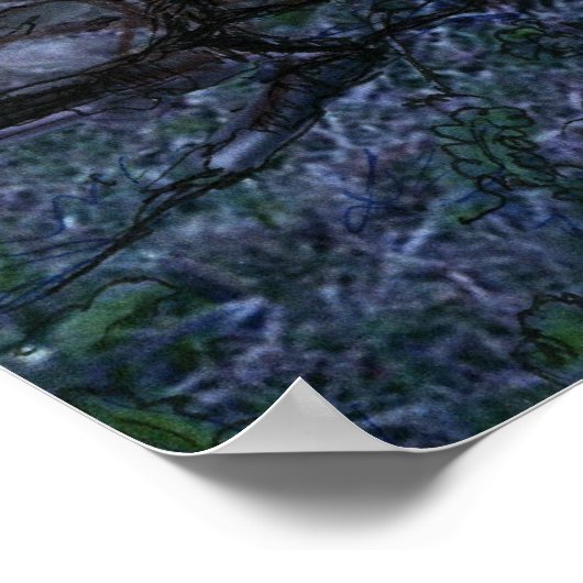 Dragonfly Fairy in Moonlight Print (Hoek)